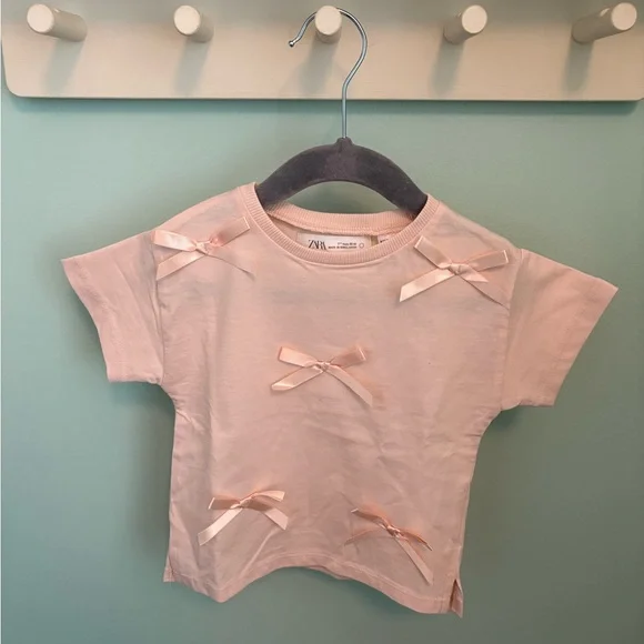 ZARA BOW T-SHIRT - Picture 4 of 9